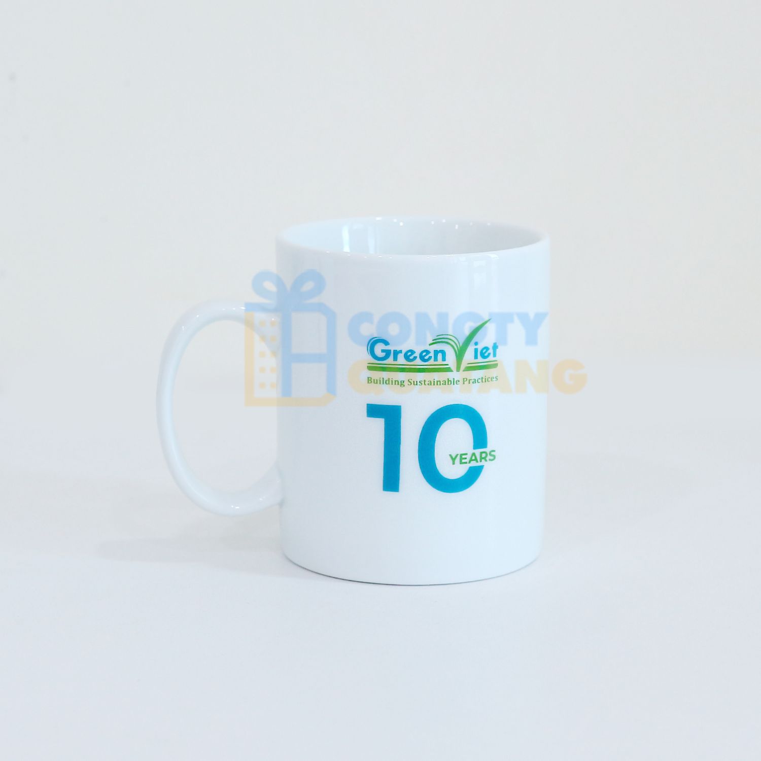 Ly sứ in logo - quà tặng quảng bá thương hiệu hiệu quả