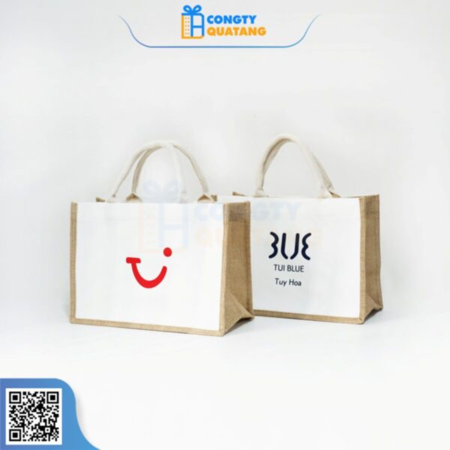 Quà tặng giáng sinh cho khách hàng túi vải canvas 