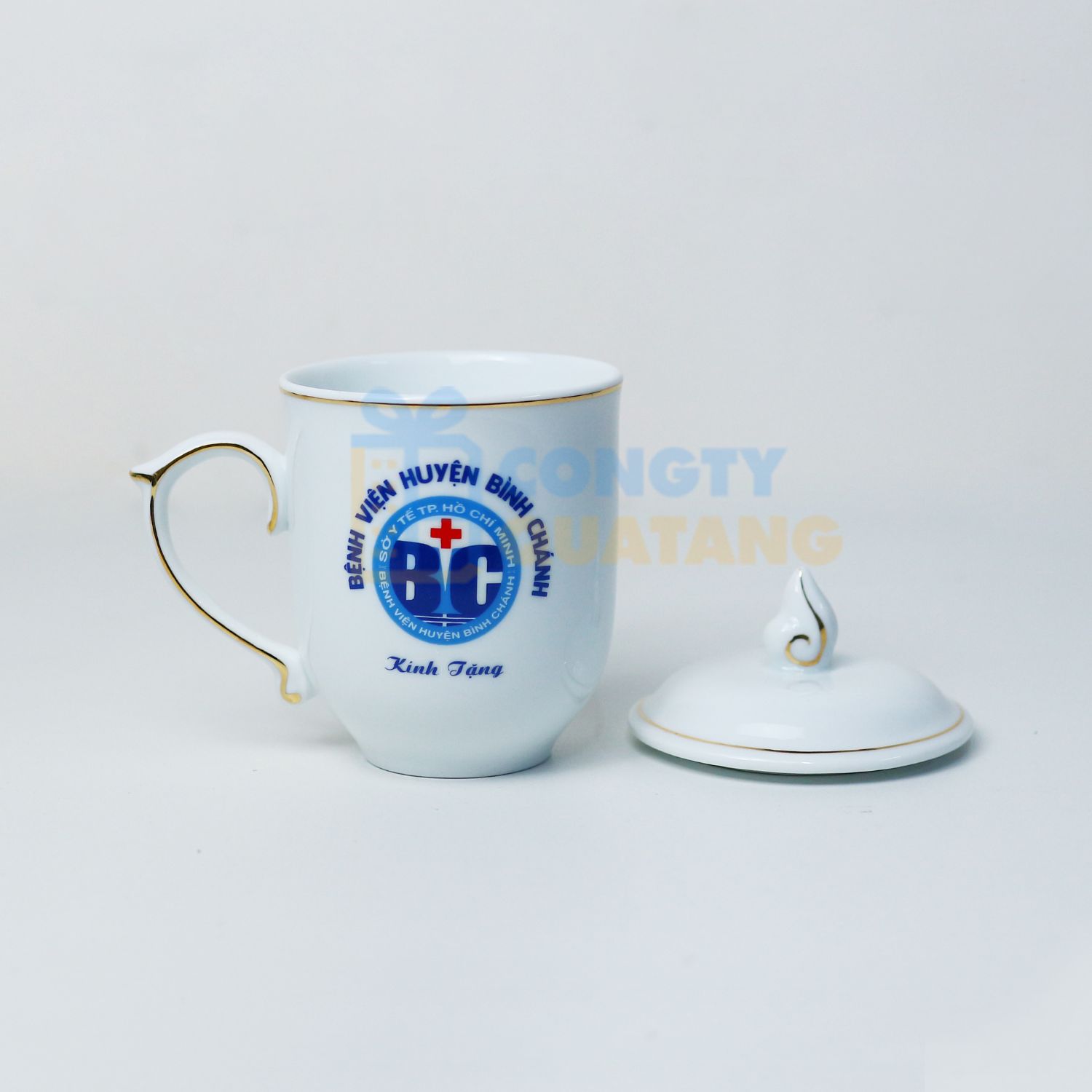 Xưởng in logo lên ly sứ Bát Tràng giá rẻ