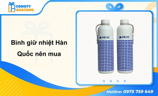 Gợi ý 5 mẫu bình giữ nhiệt Hàn Quốc chất lượng, bán chạy nhất