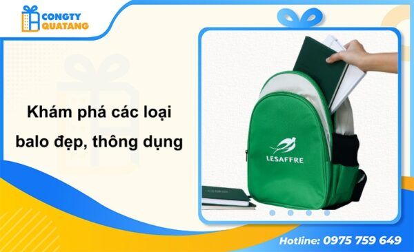 Khám phá các loại balo đẹp, thông dụng hiện nay