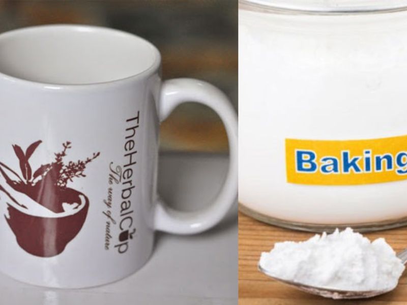 Dùng baking soda là cách làm sạch cốc sứ bị ố vàng hiệu quả
