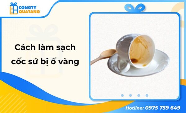 Cách làm sạch cốc sứ bị ố sạch bong như mới hiệu quả, nhanh chóng