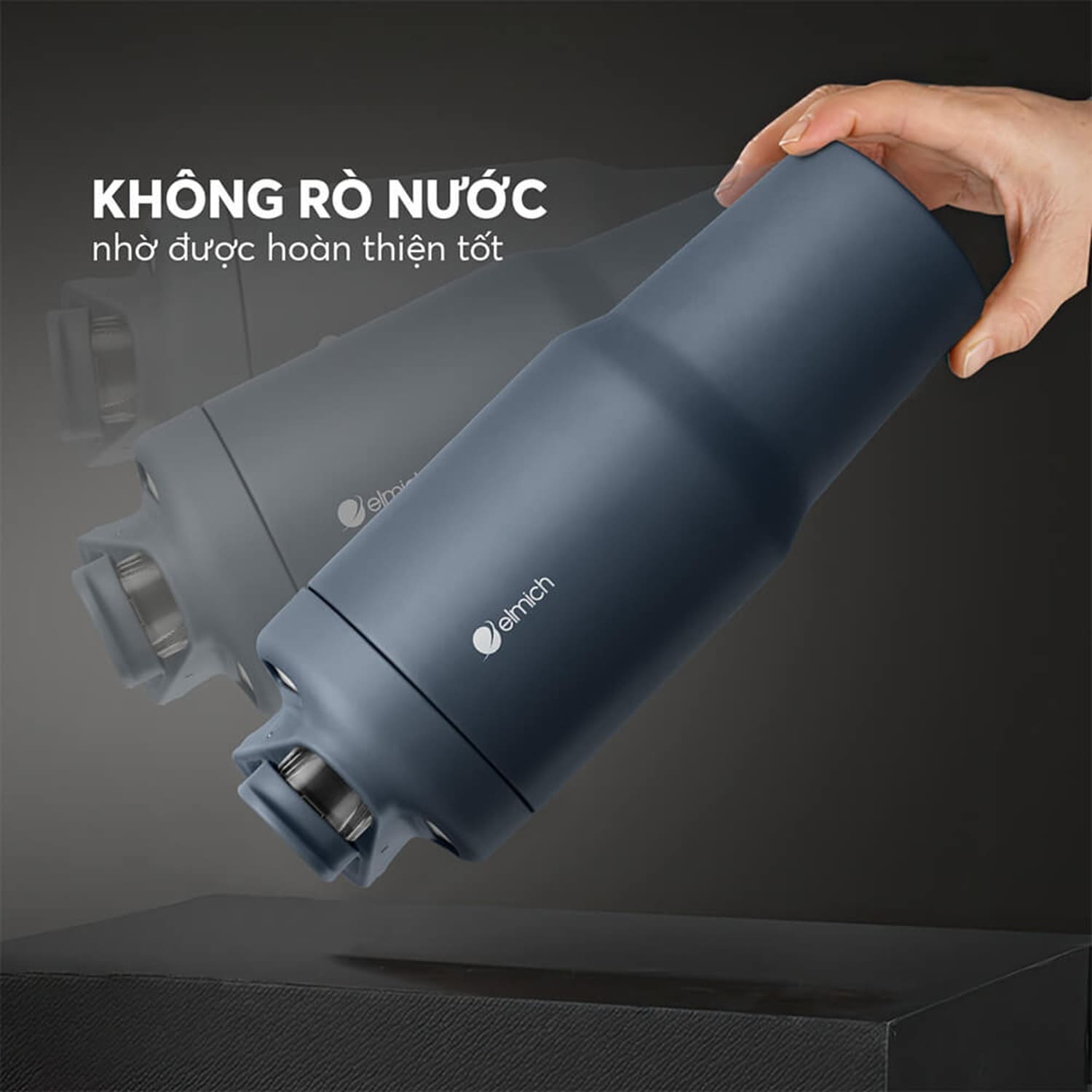 Nắp đậy kín khít nên đảm bảo không rò rỉ nước