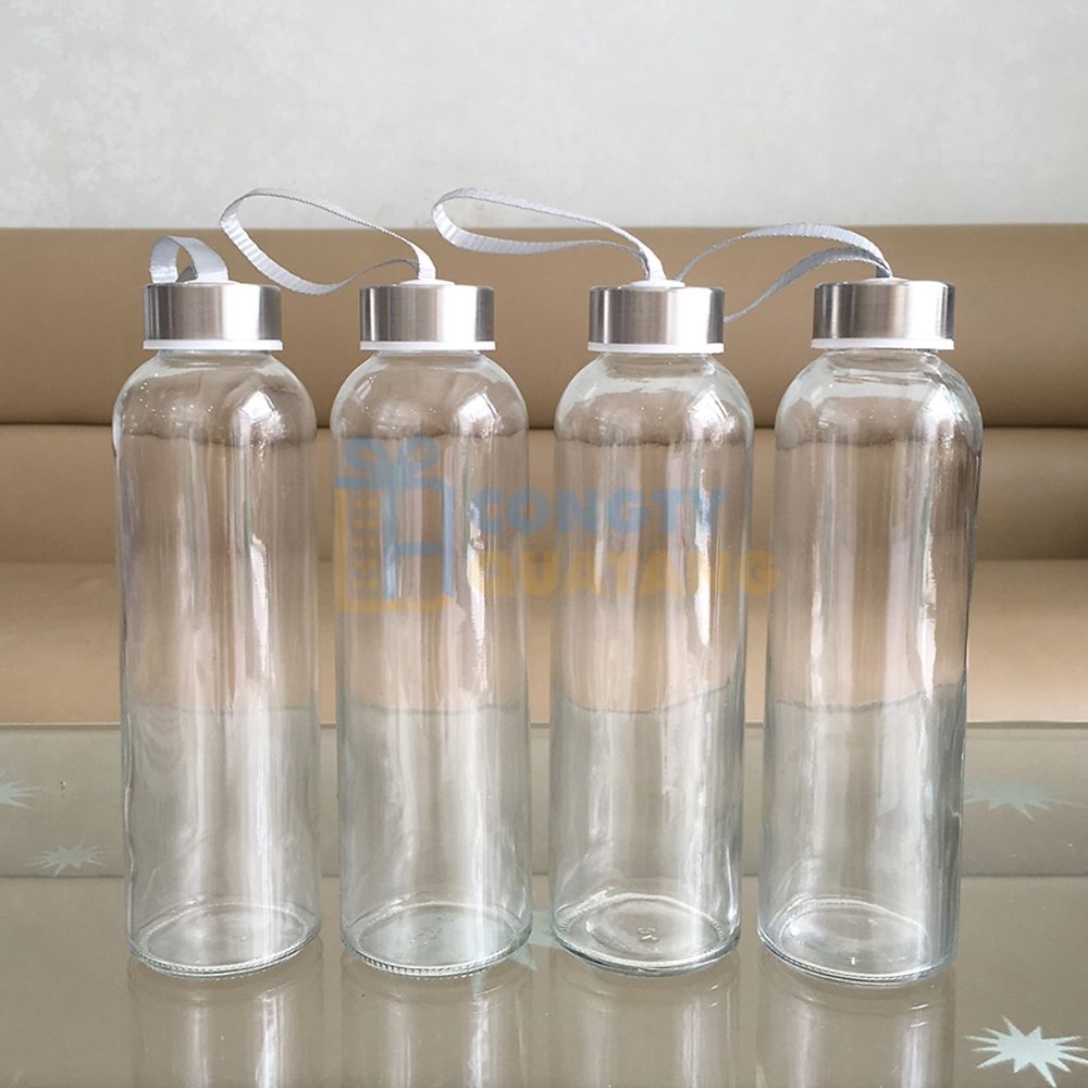 Bình đựng nước thủy tinh an toàn sức khỏe và có tính thẩm mỹ cao