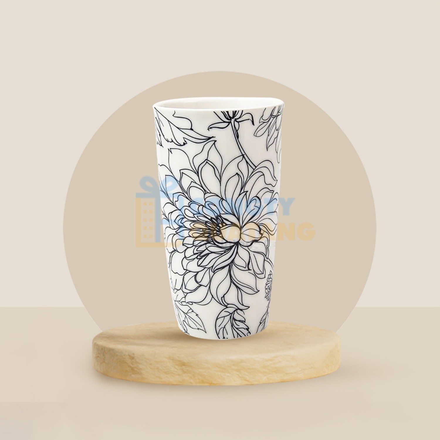 Ly sứ Dong Hwa CUP510.C002 dung tích 520ml, thiết kế tinh tế