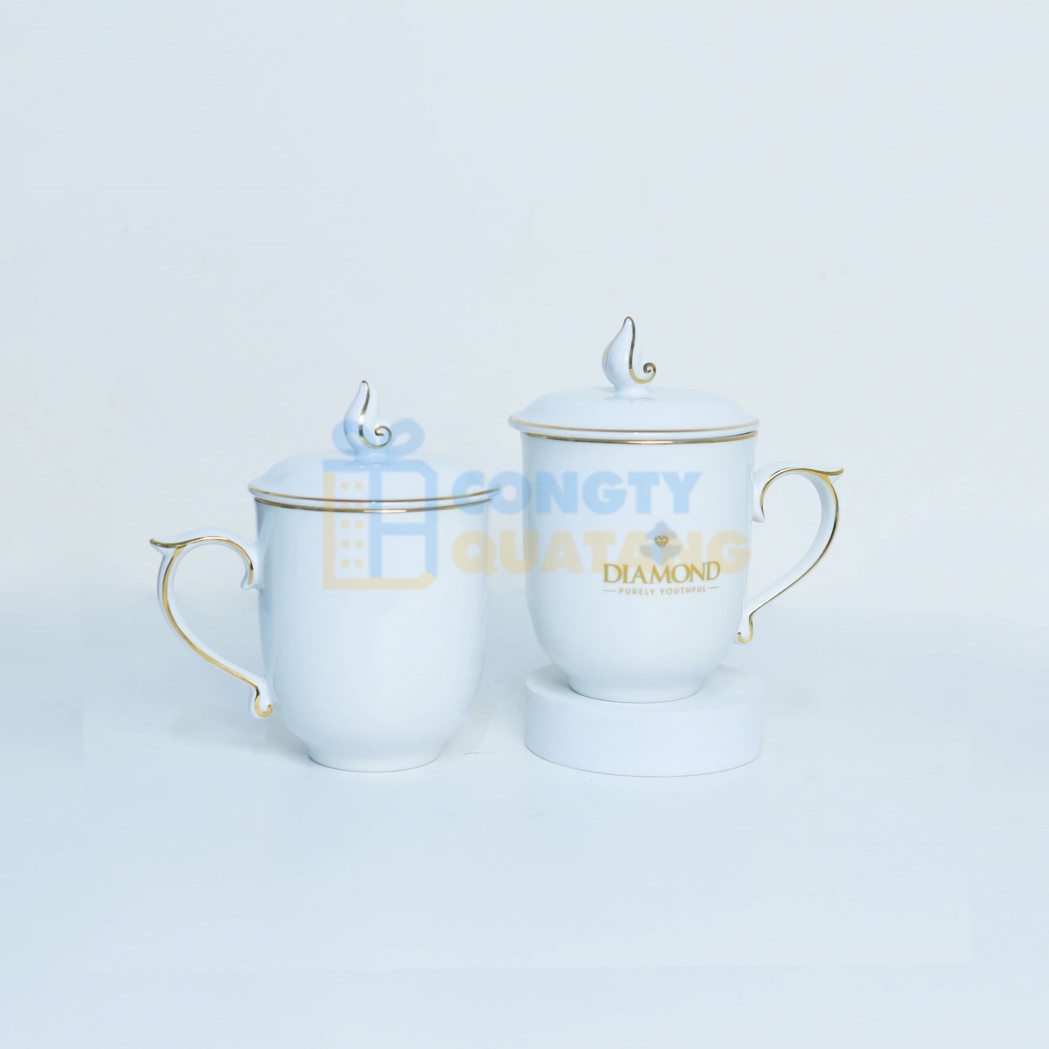 Mẫu ly sứ mẫu đơn Minh Long chỉ vàng đẹp