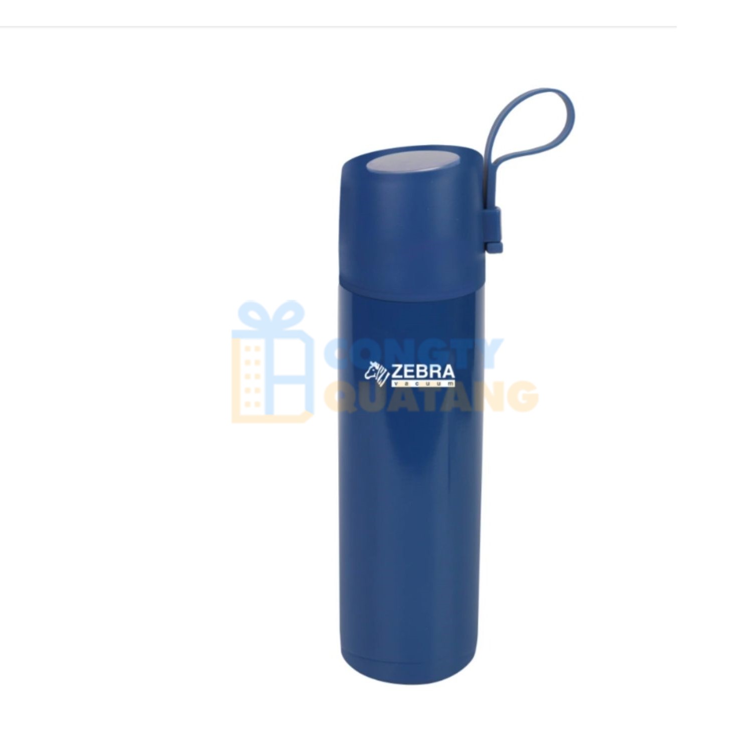 Mẫu bình giữ nhiệt Zebra 450ml có móc treo silicone tiện lợi