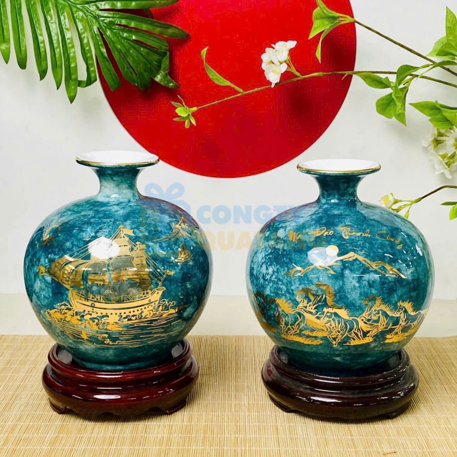 Bình hút lộc là quà tặng gốm sứ thể hiện sự sang trọng