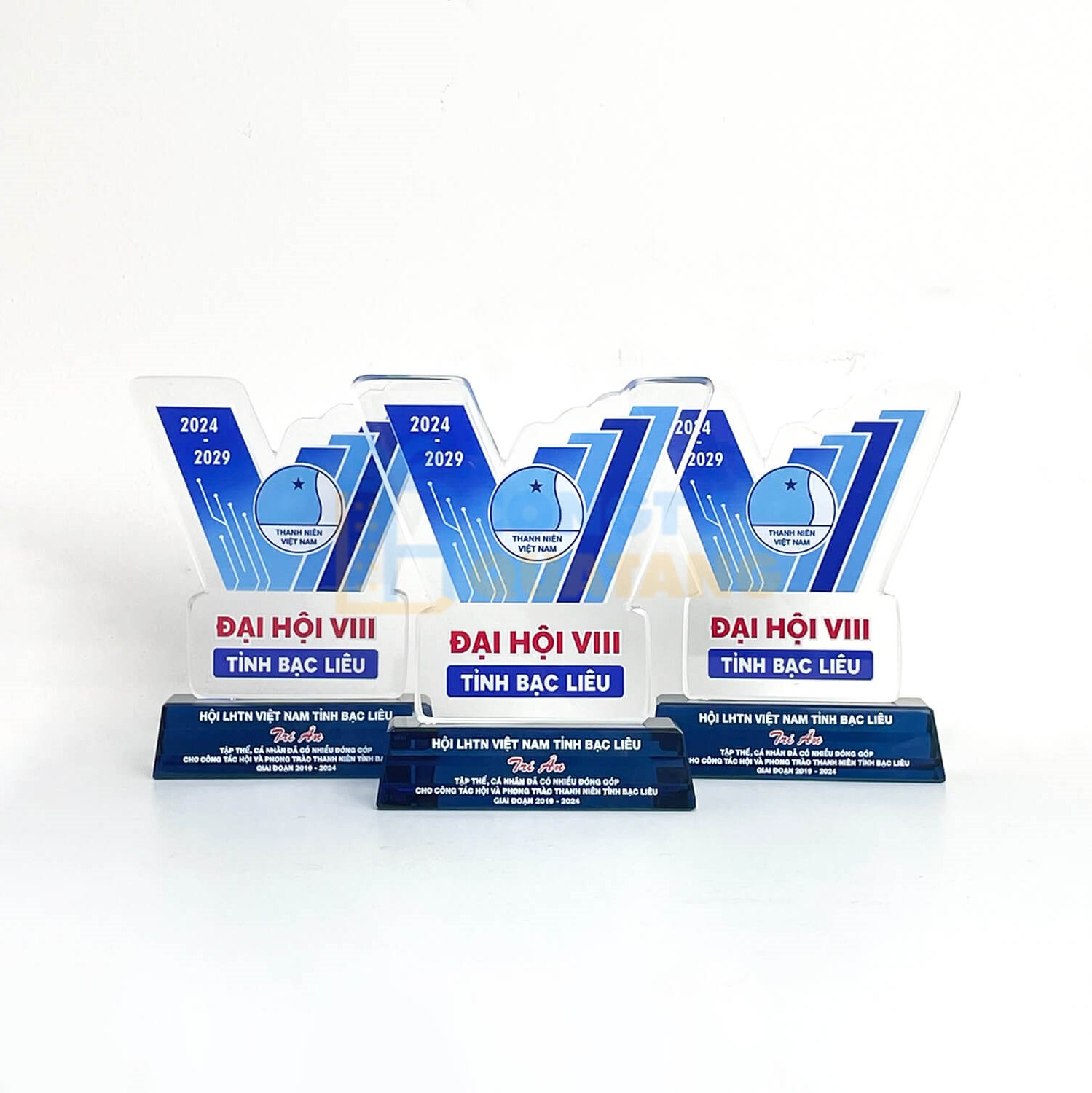 Mẫu kỷ niệm chương độc đáo bằng pha lê