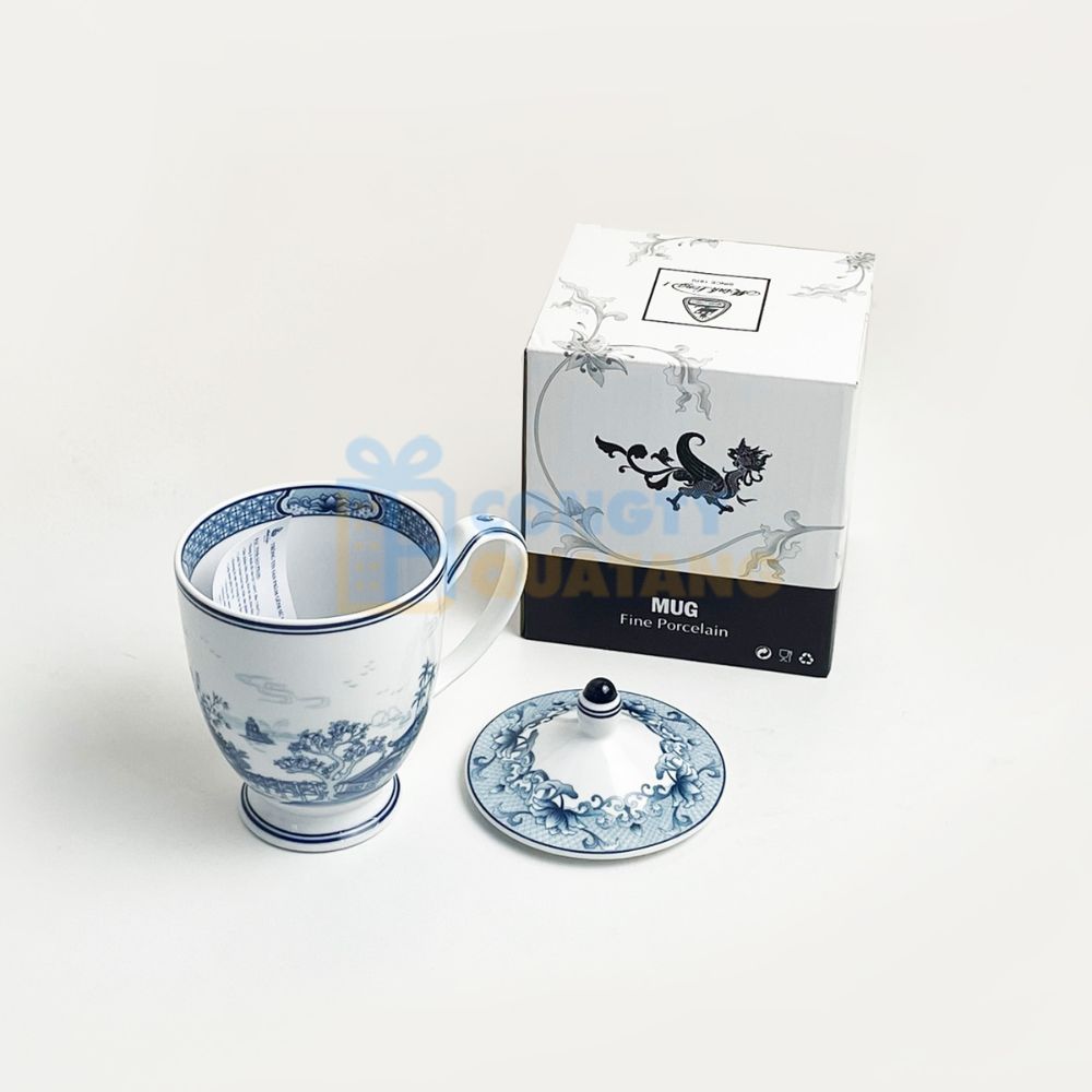 Set quà cốc sứ Minh Long sang trọng dành tặng đối tác người nước ngoài