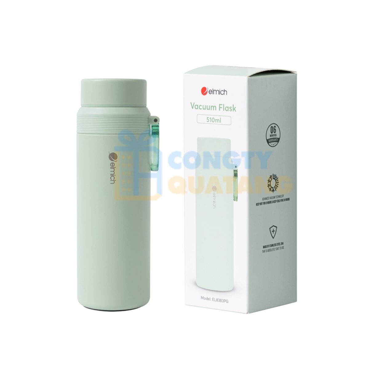 Bình giữ nhiệt inox 304 Elmich EL8383 dung tích 510ml - Congtyquatang.com