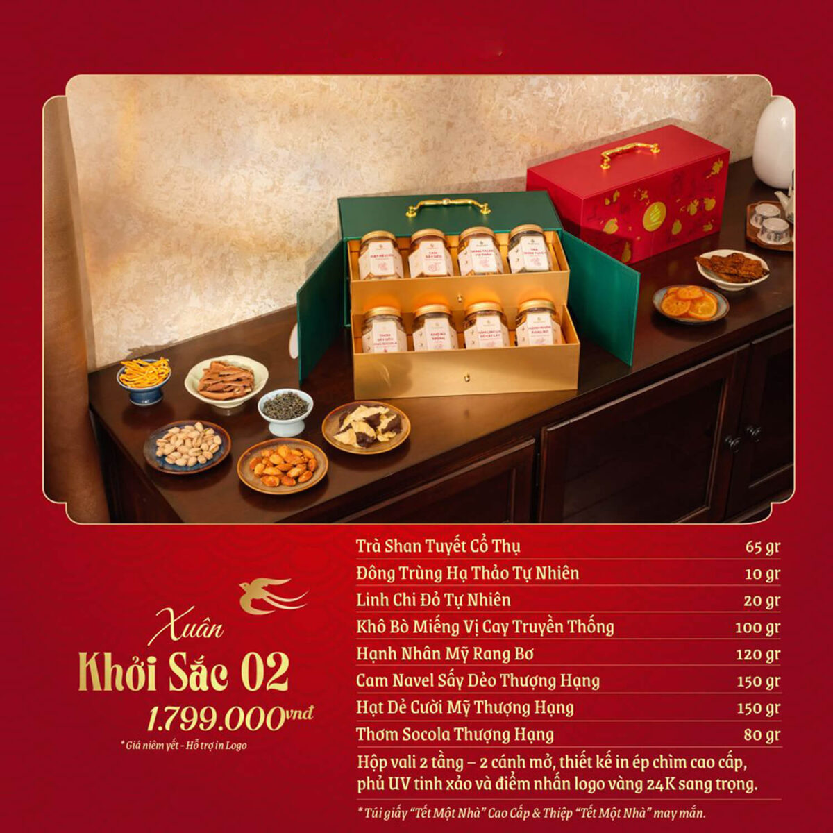 Bộ quà tặng Tết Khởi Sắc GS13 - Congtyquatang.com