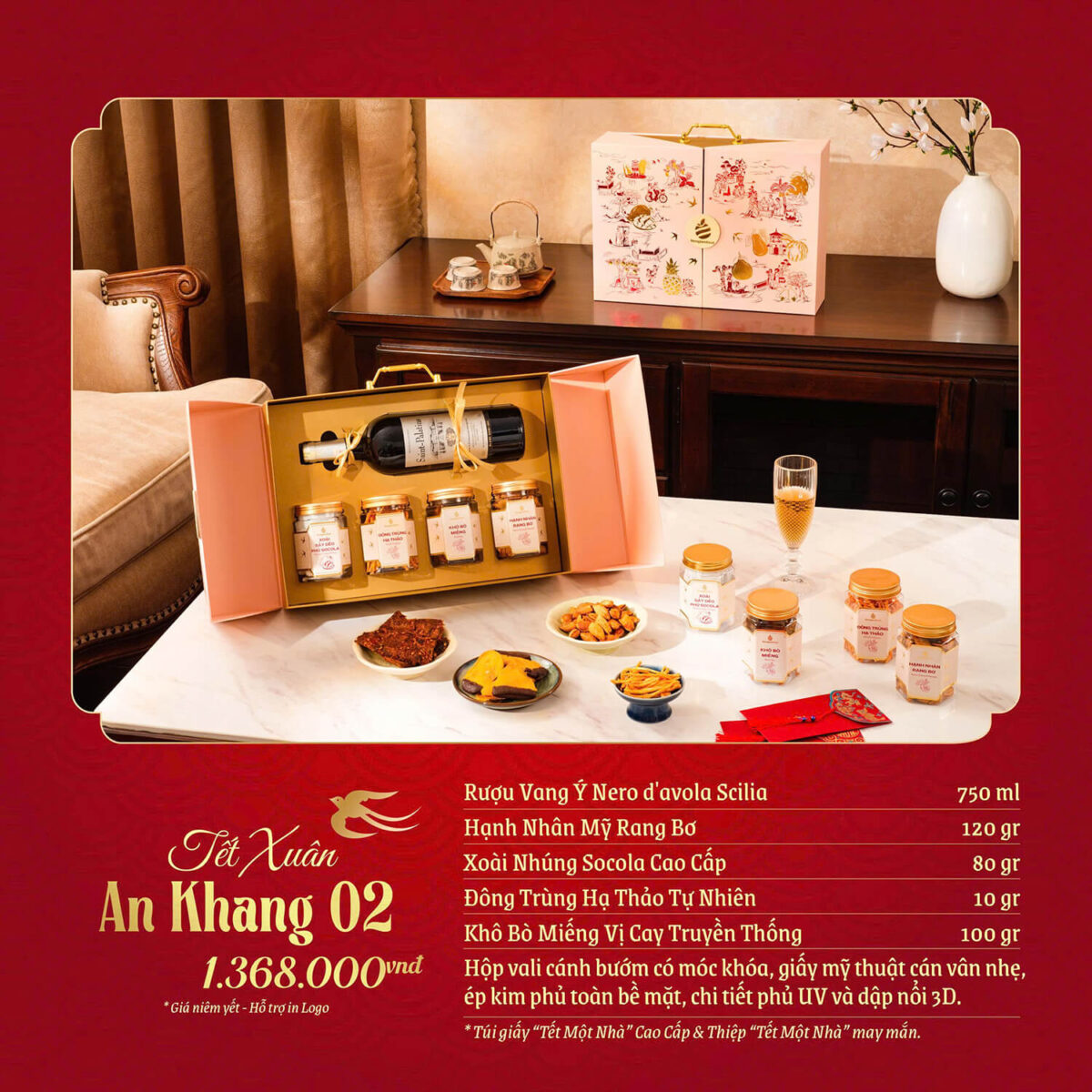 Bộ quà tặng Tết Xuân An Khang GS02 - Congtyquatang.com