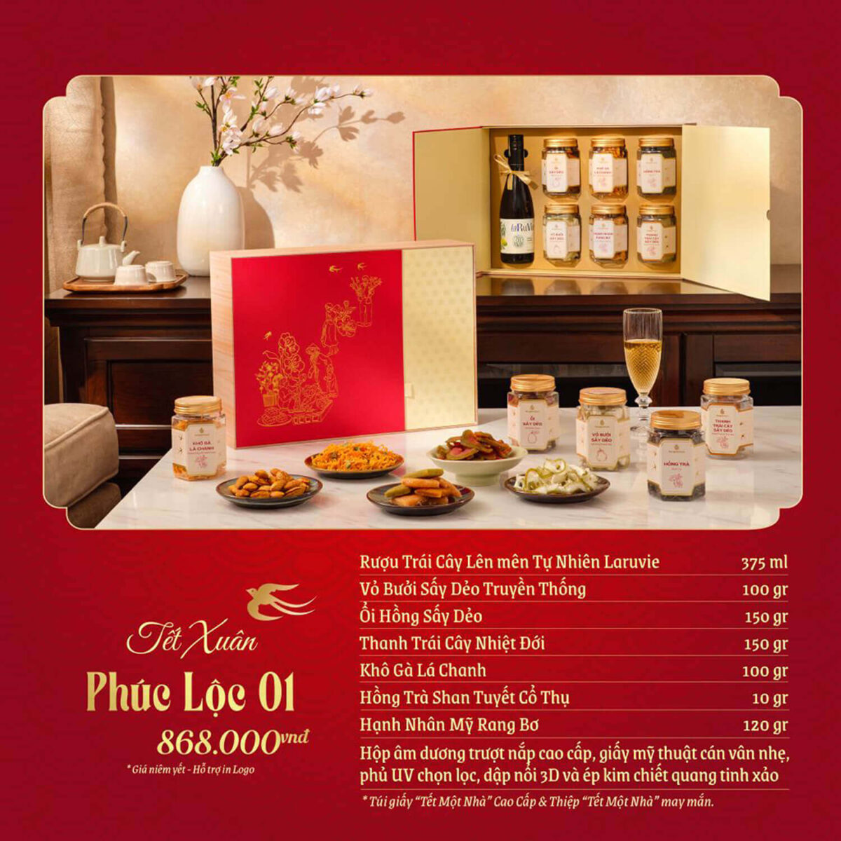 Bộ quà tặng Tết Xuân Phúc Lộc GS23 - Congtyquatang.com