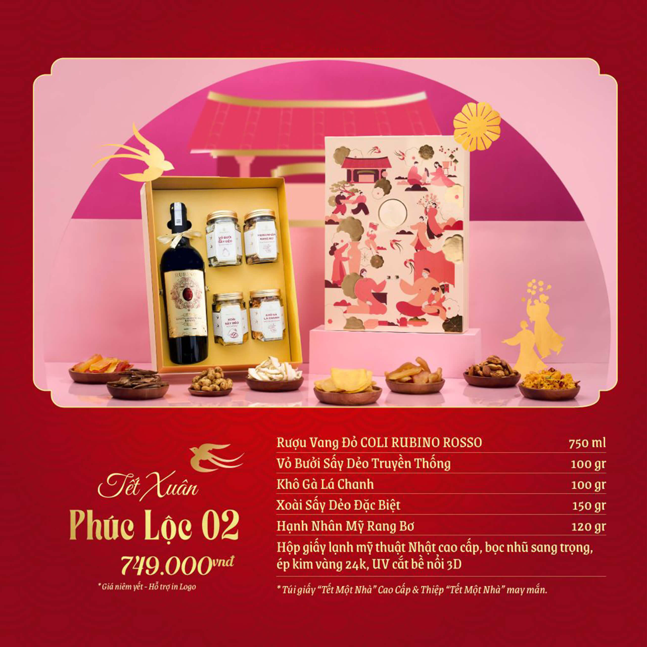 Bộ quà tặng Tết Xuân Phúc Lộc GS24 - Congtyquatang.com