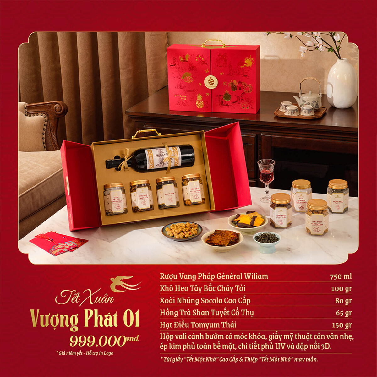 Bộ quà tặng Tết Xuân Vượng Phát GS30 - Congtyquatang.com