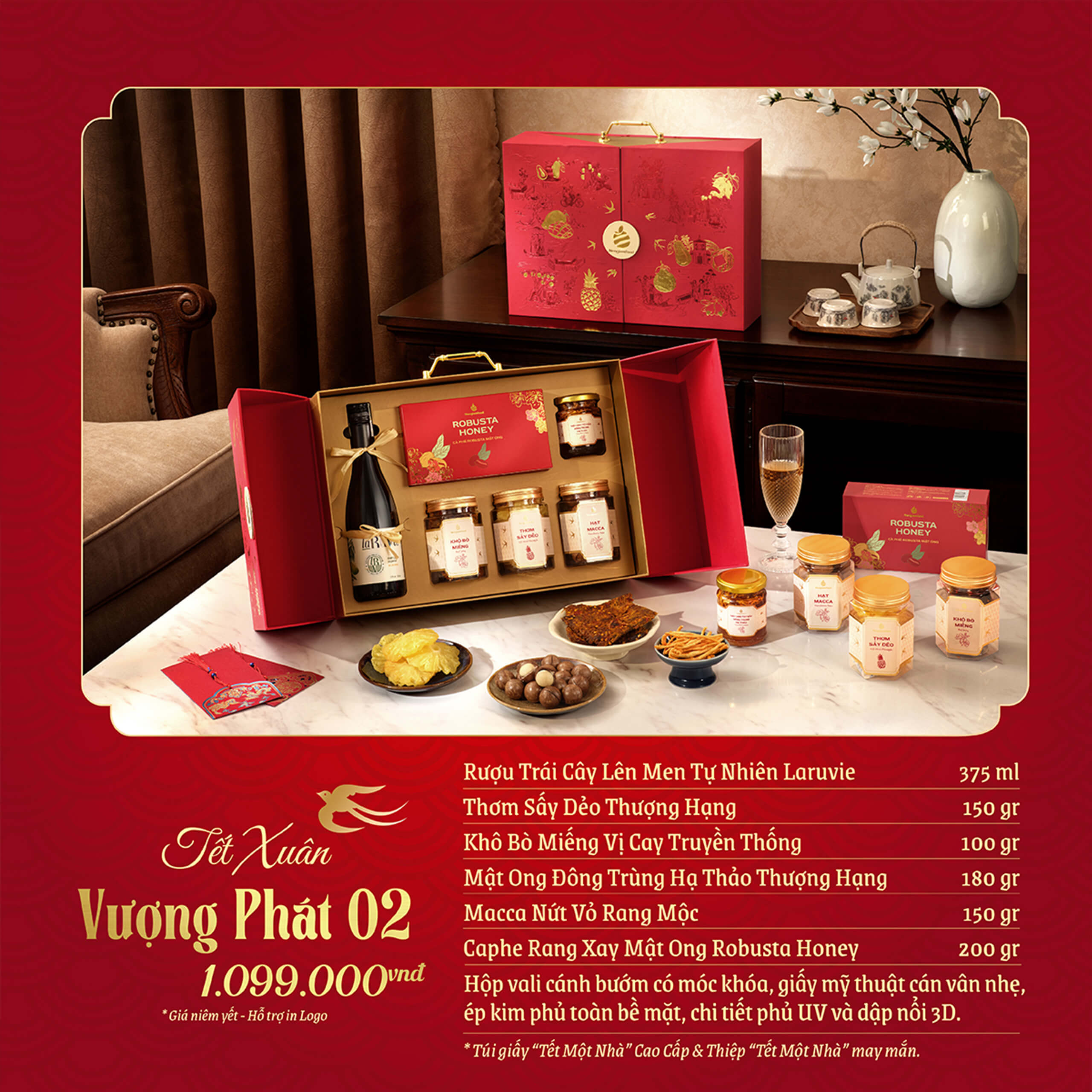 Bộ quà tặng Tết Xuân Vượng Phát GS31 - Congtyquatang.com