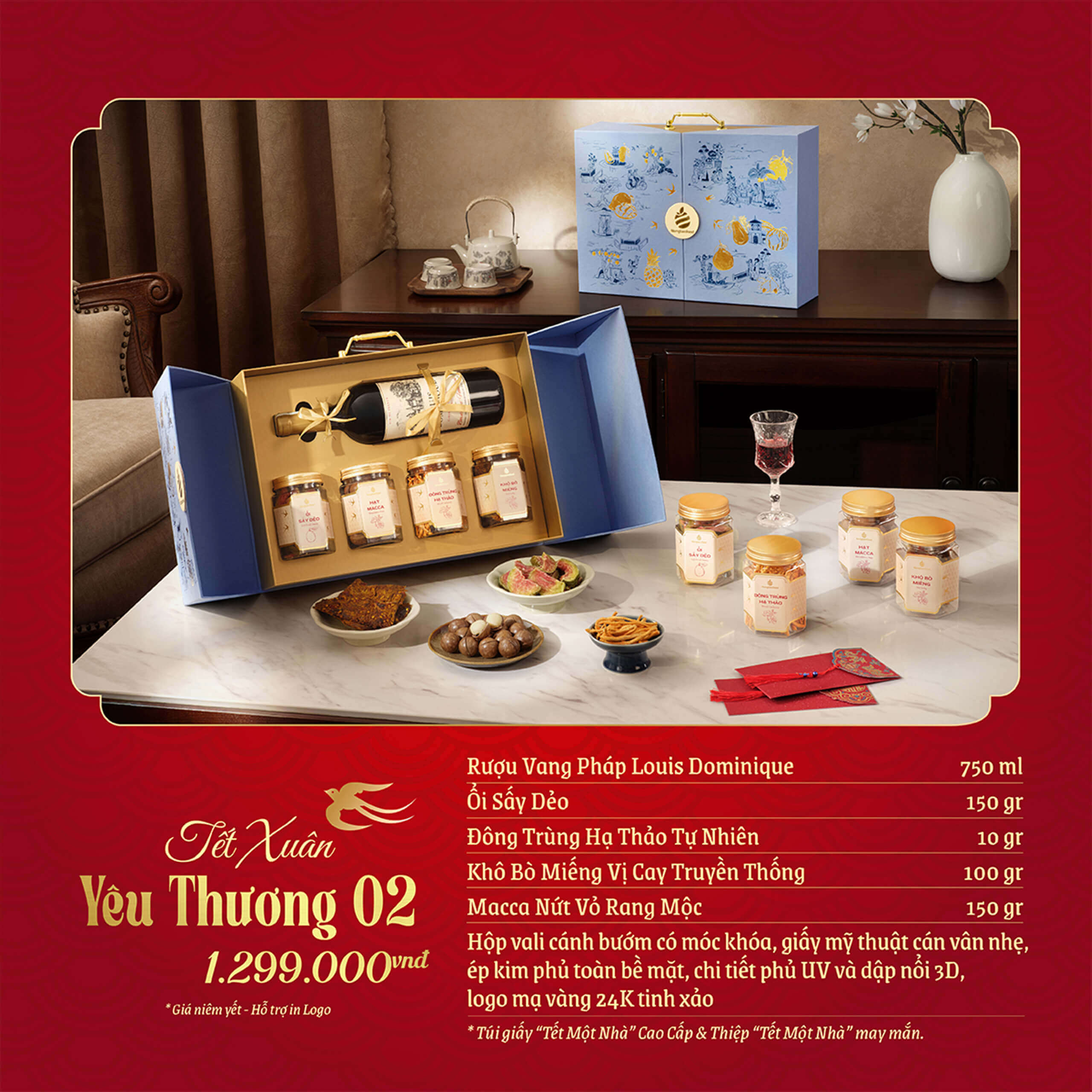 Bộ quà tặng Tết Xuân Yêu Thương GS26 - Congtyquatang.com