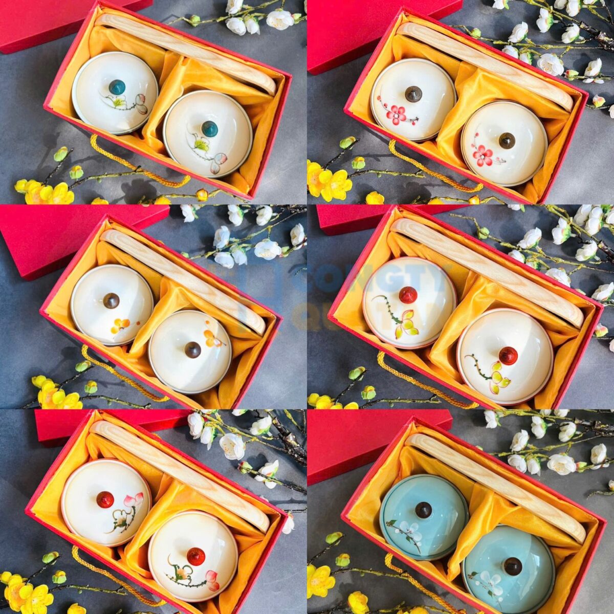 Hũ đựng mứt Tết gốm sứ Bát Tràng KMT-28 - Congtyquatang.com