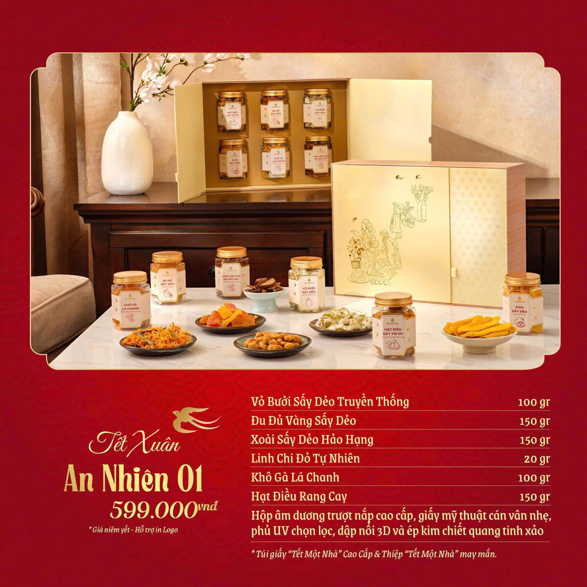 Set quà tặng Tết An Nhiên GS03 - Congtyquatang.com