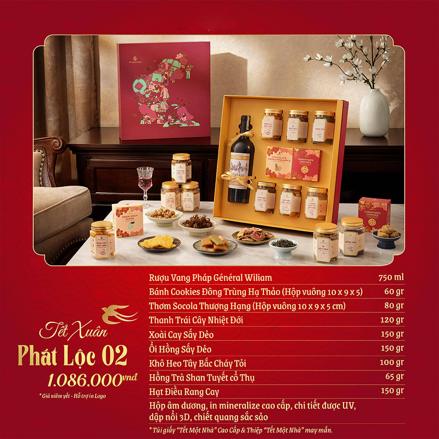 Set quà tặng Tết Phát Lộc GS18 - Congtyquatang.com