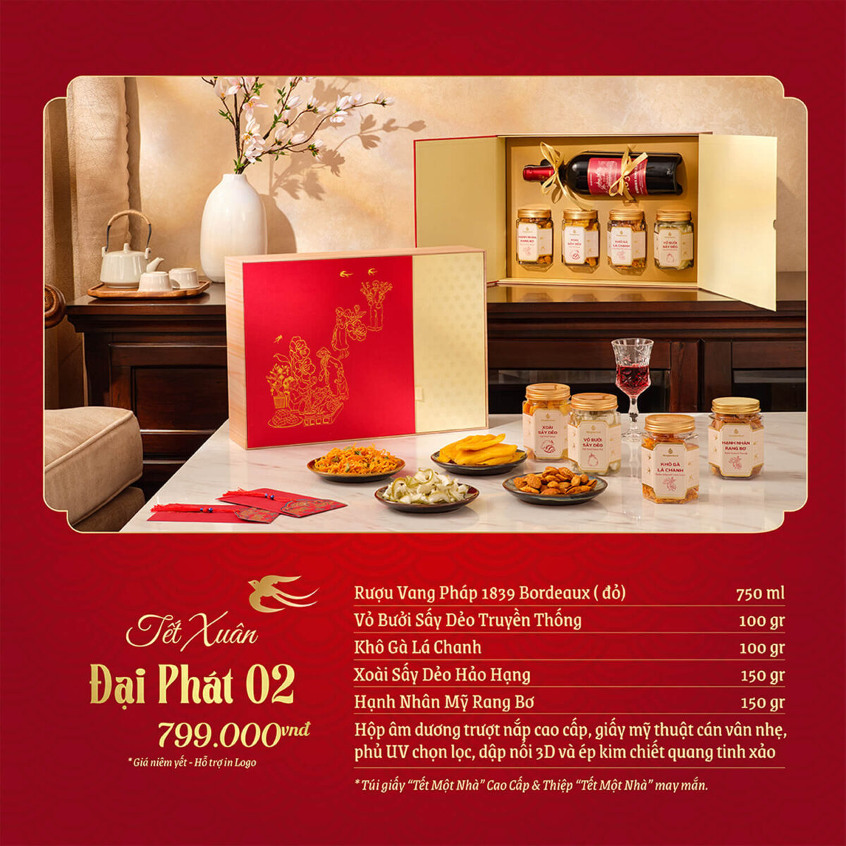 Set quà Tết Đại Phát GS07 - Congtyquatang.com