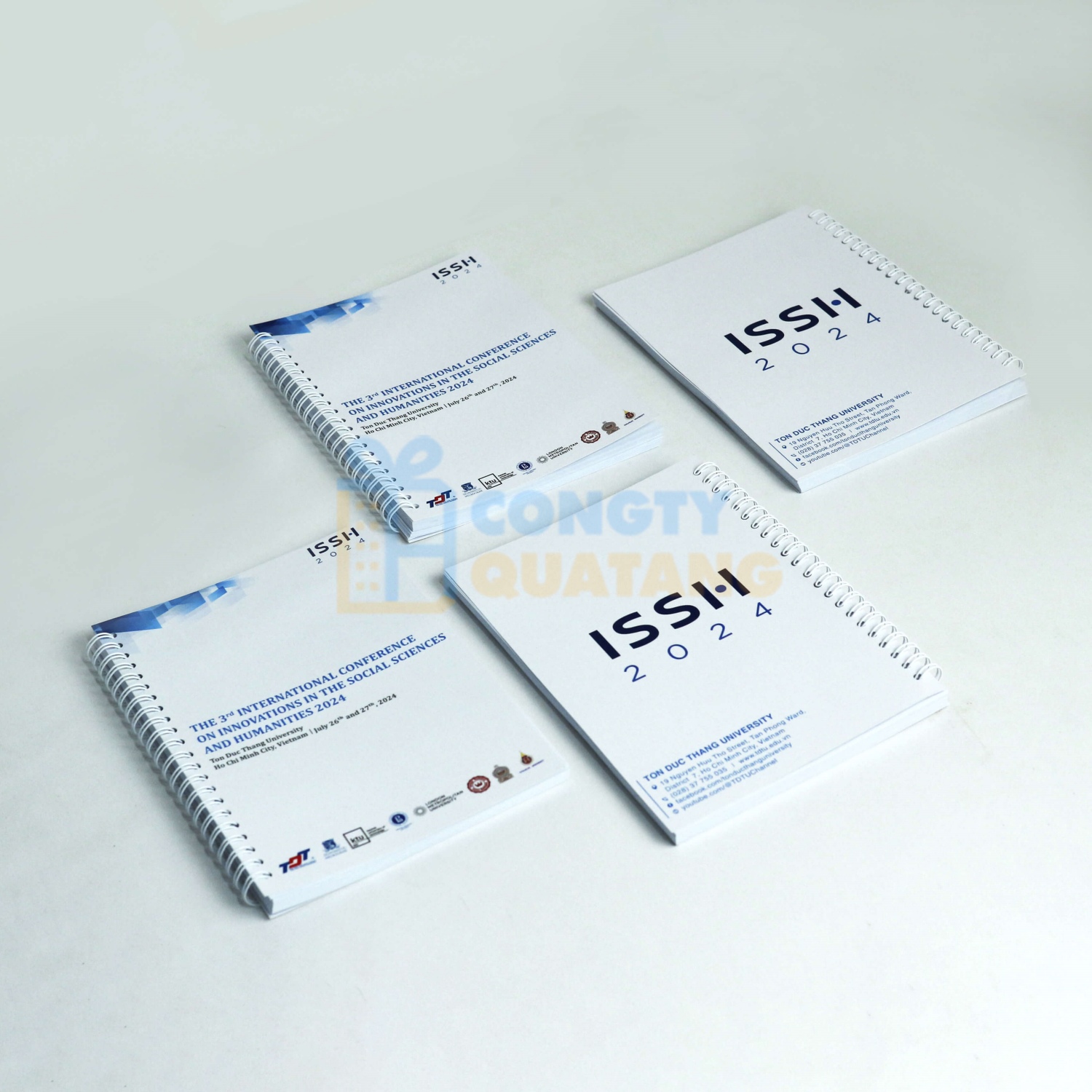 Sổ lò xo A5 in logo làm quà tặng cao cấp