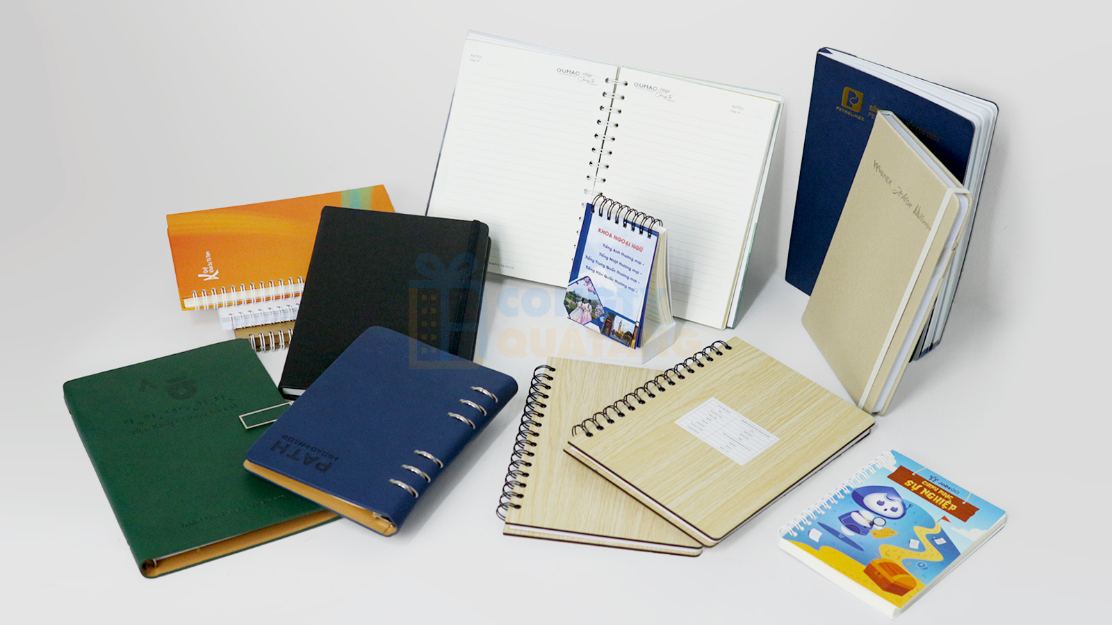 Xưởng sản xuất sổ tay quà tặng theo yêu cầu, nhận từ 50 cuốn - congtyquatang.com.vn