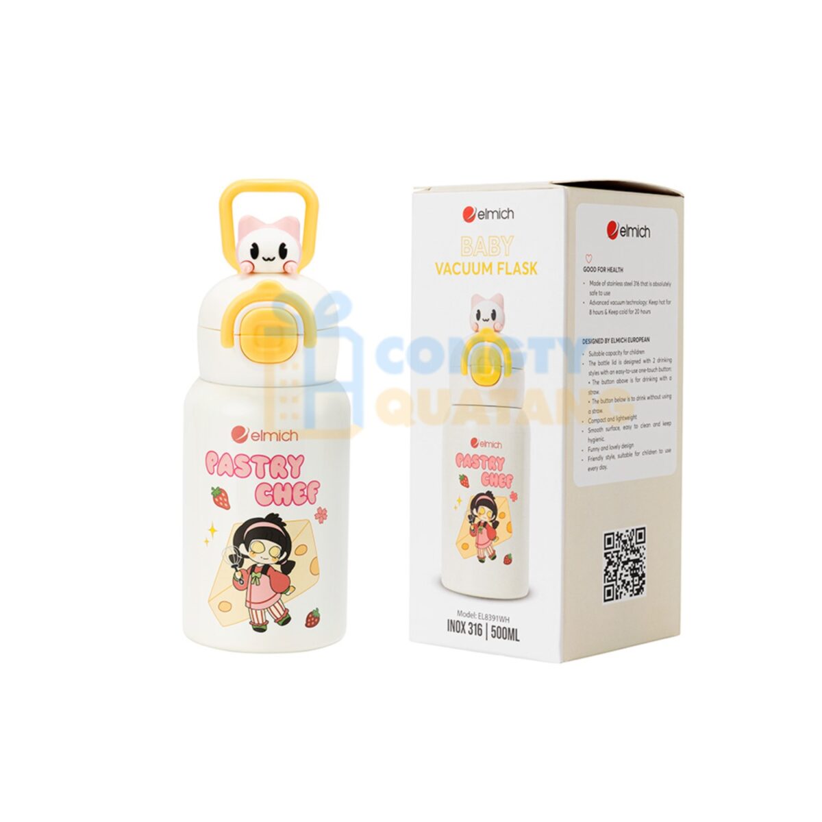 Bình giữ nhiệt baby inox 316 Elmich EL8391 dung tích 500ml - Congtyquatang.com