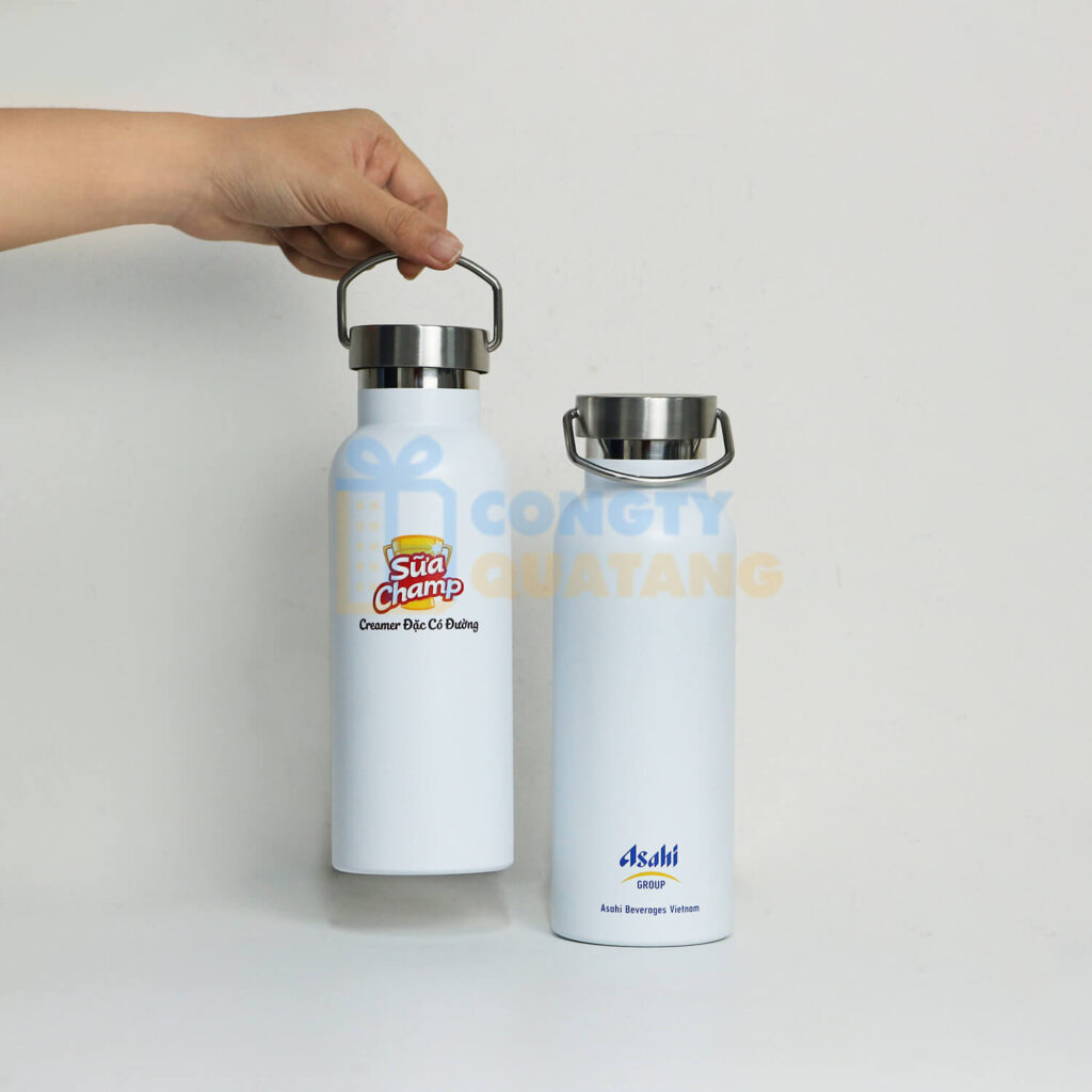 Xưởng sản xuất bình giữ nhiệt in logo, in tên, in hình theo yêu cầu - Giá in từ 15k/vị trí - congtyquatang.com.vn