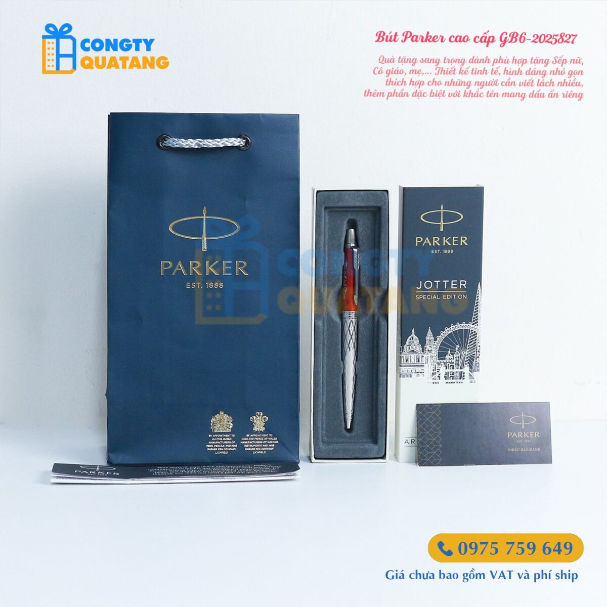 Bút Parker Jotter SE X-Red CLAS CT GB6-2025827 - congtyquatang.com.vn