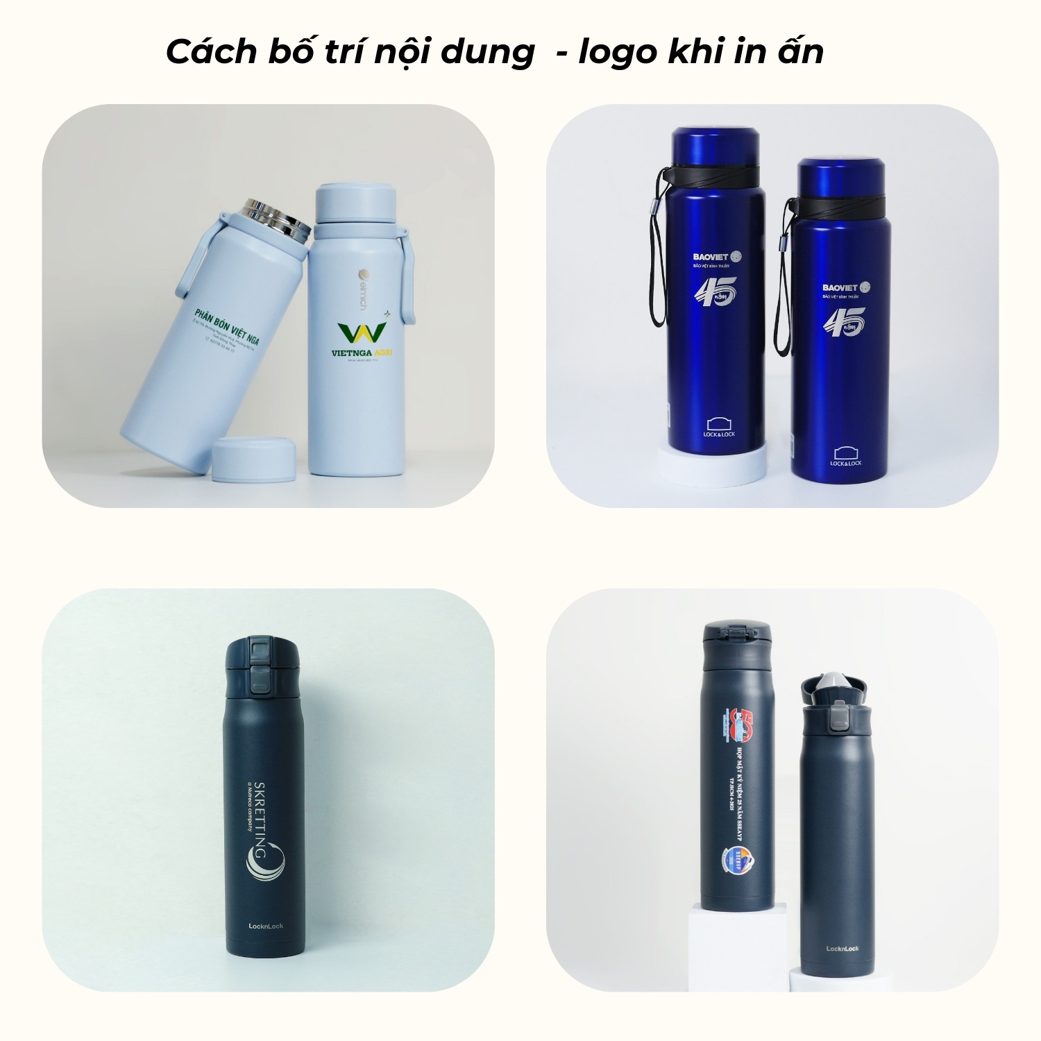 Xưởng sản xuất bình giữ nhiệt in logo, in tên, in hình theo yêu cầu - Giá in từ 15k/vị trí