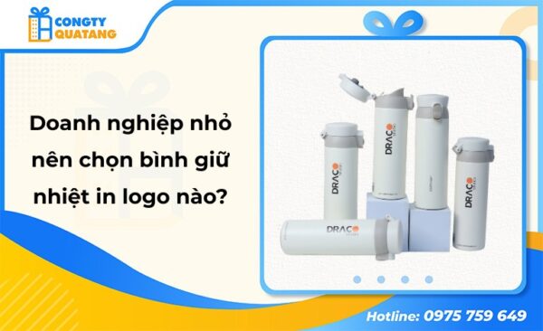 Doanh nghiệp nhỏ nên chọn bình giữ nhiệt in logo nào để vẫn chuyên nghiệp? - congtyquatang.com.vn