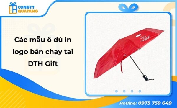 Top 4 mẫu ô dù cầm tay in logo bán chạy tại DTH Gift - Congtyquatang.com.vn