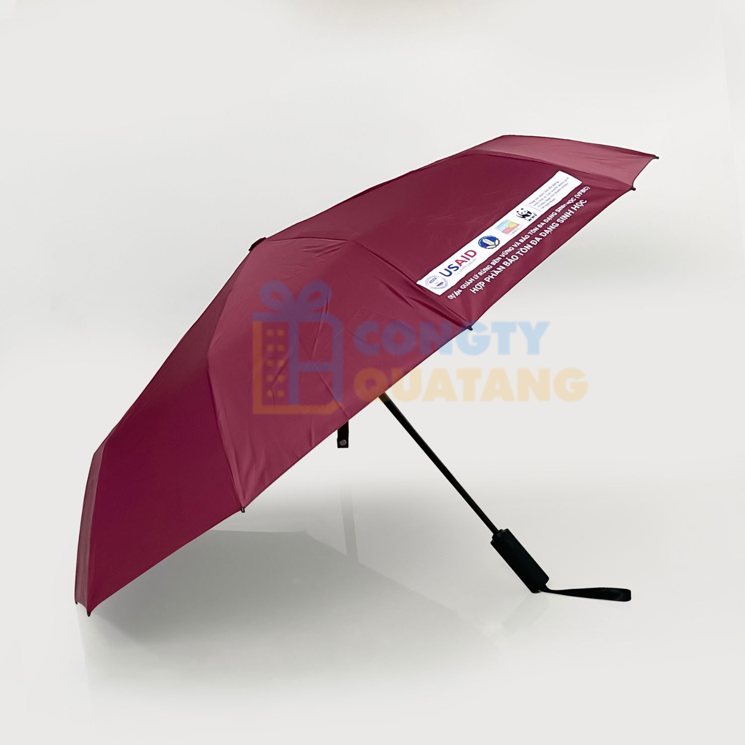 4 mẫu ô dù in logo làm quà tặng cao cấp - congtyquatang.com.vn