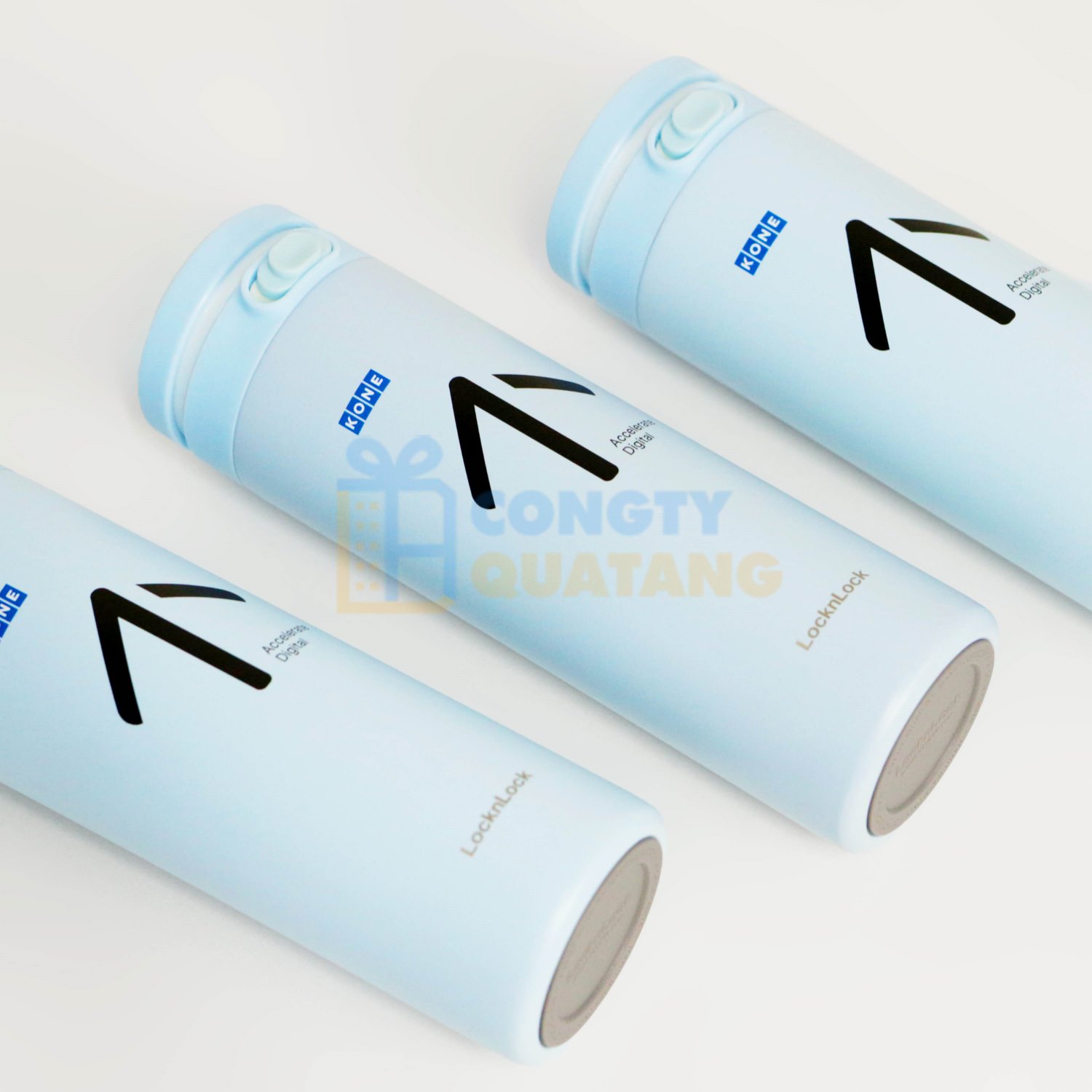 In logo trên bình nước giữ nhiệt sắc nét với hình ảnh sinh động