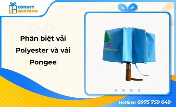 Phân biệt vải Polyester và vải Pongee: Loại nào chống tia UV và bền màu hơn? - Congtyquatang.com.vn
