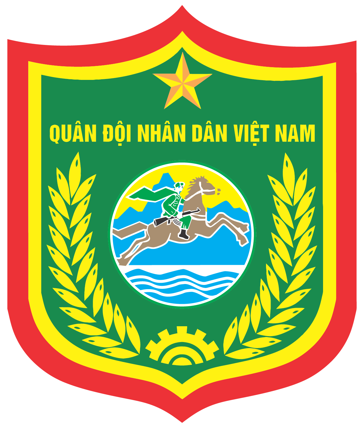 Chi tiết quân hiệu thể hiện sự gắn bó quân – dân nơi tuyến đầu