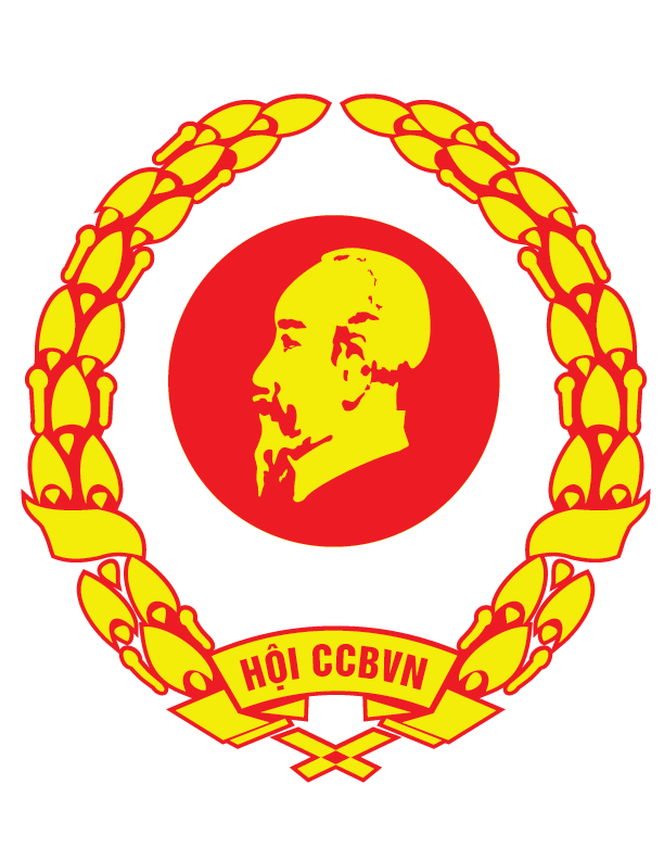 Logo Hội Cựu chiến binh Việt Nam vector chuẩn hệ màu đỏ – vàng