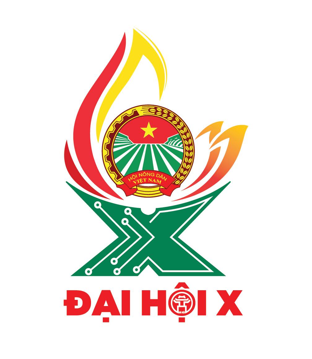 Biểu trưng Hội Nông dân Việt Nam sắc nét dùng cho Đại hội