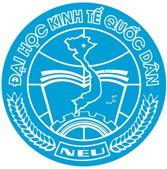 Mẫu logo NEU 1 màu chuẩn