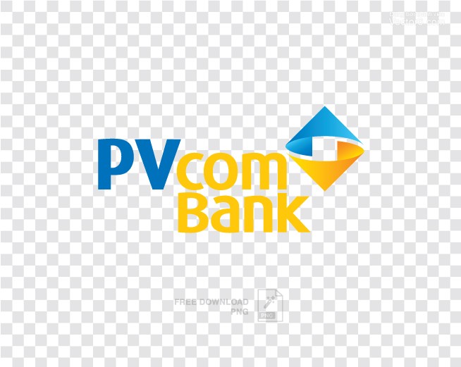 Logo PVcomBank vector tách nền