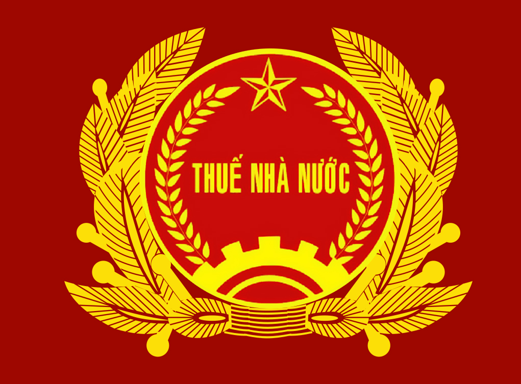 Logo Thuế Nhà nước vector chuẩn với hệ màu đỏ - vàng chính thống