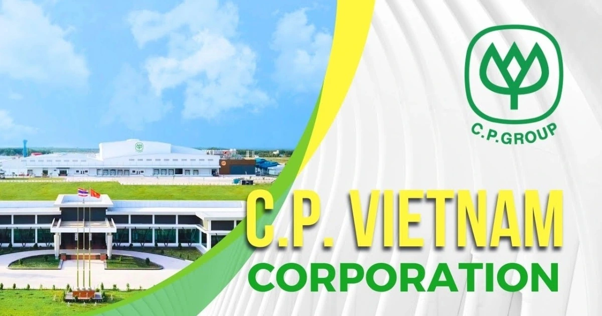 Ứng dụng logo CP Group trên banner