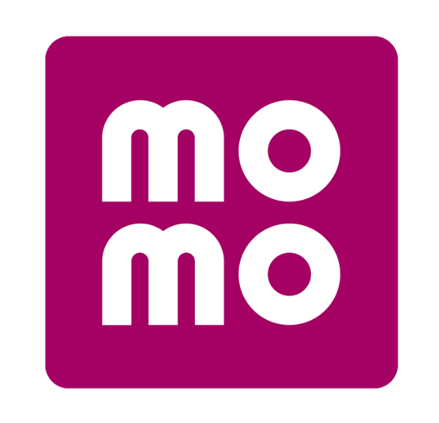 Logo MoMo nền trong suốt chất lượng cao dùng cho banner và ấn phẩm truyền thông