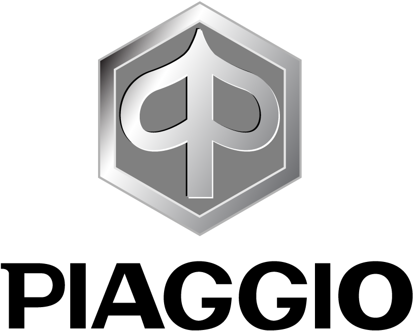 Logo Piaggio màu bạc