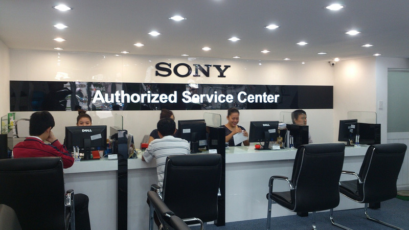 Logo Sony trên biển hiệu chi nhánh 