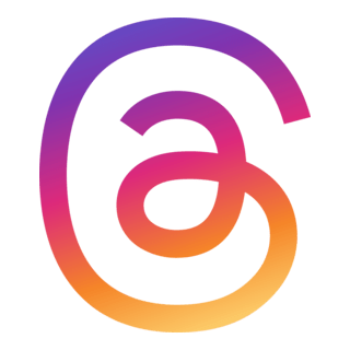 Logo Threads biểu tượng vòng lặp tối giản đại diện cho các cuộc hội thoại liên tục