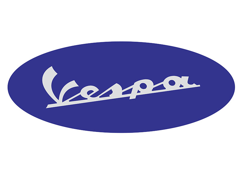 Logo Vespa vector nền xanh lam – file thiết kế chuẩn